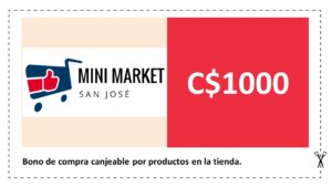 Ticket de compra C$1000